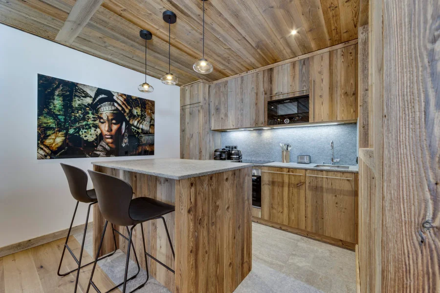 Bright, modern, ski-in apartment photo 3