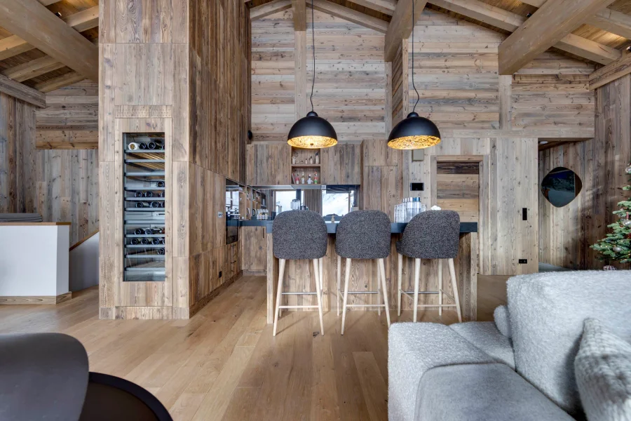 Luxury chalet with panoramic views and private wellness in a serene alpine setting photo 4